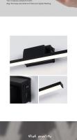 Lámpara De Pared LED Recargable Litu Con Imán Y Batería USB Luz Nocturna Para Dormitorio Corredor Estilo Moderno Aluminio Beige Negro - details 5