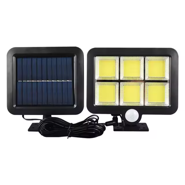 Lámpara Solar Exterior 160LED Con Iluminación De Pared Dividida Impermeable Para Decoración De Jardín Seguridad De Calle Emergencia Moderna ABS Solar - 1