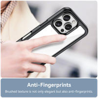 Funda transparente para iPhone 16 Pro Max, carcasa Dura translúcida, Borde transparente, parachoques para teléfono - details 9