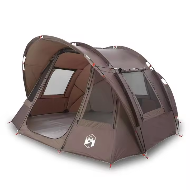 vidaXL Tienda de pesca para 2 personas impermeable marrón - 1