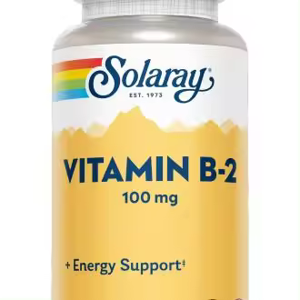 Solaray Vitamina B2 100 mg 100 Cápsulas Vegetales - 1