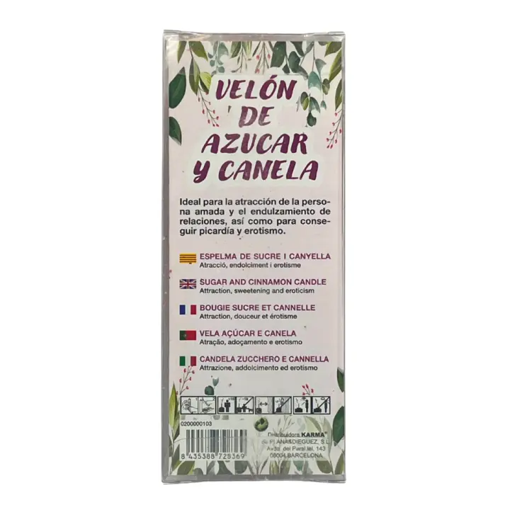 VELÓN DE AZÚCAR Y CANELA: Atracción y Endulzamiento - 1