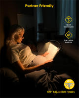 Lámpara De Lectura LED Tri-Head Recargable 1000mAh Clip Mini Luz Nocturna Para Libros Ajustable Estudio Lámpara De Lectura - details 6