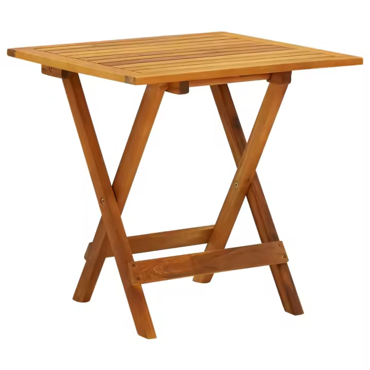 Mesa para terraza bistró madera maciza de acacia 46x46x47 cm - 1