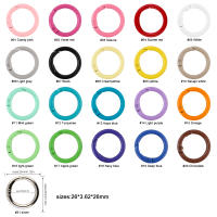 5Pcs/Lot Anillo Metálico 25mm Con Abrazadera De Resorte Clip Para Cadena De Perros Accesorios Para Joyería DIY Hebilla De Llavero Con Gancho Abrepuertas - details 2