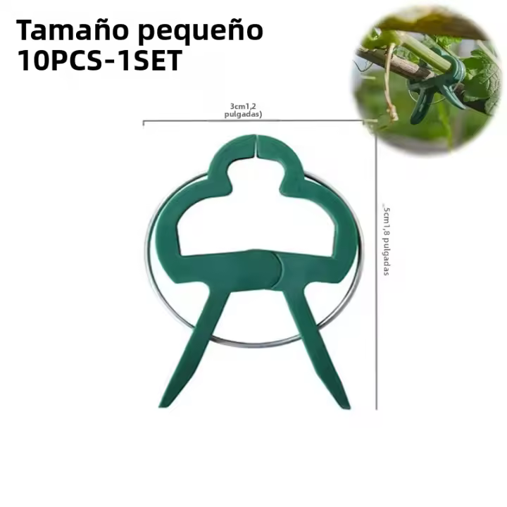 200Pcs Clips Para Fijar Plantes Reutilizables Soporte Para Brotes De Flores Vínculos Vegetales Tomates Suministros De Jardín - 1