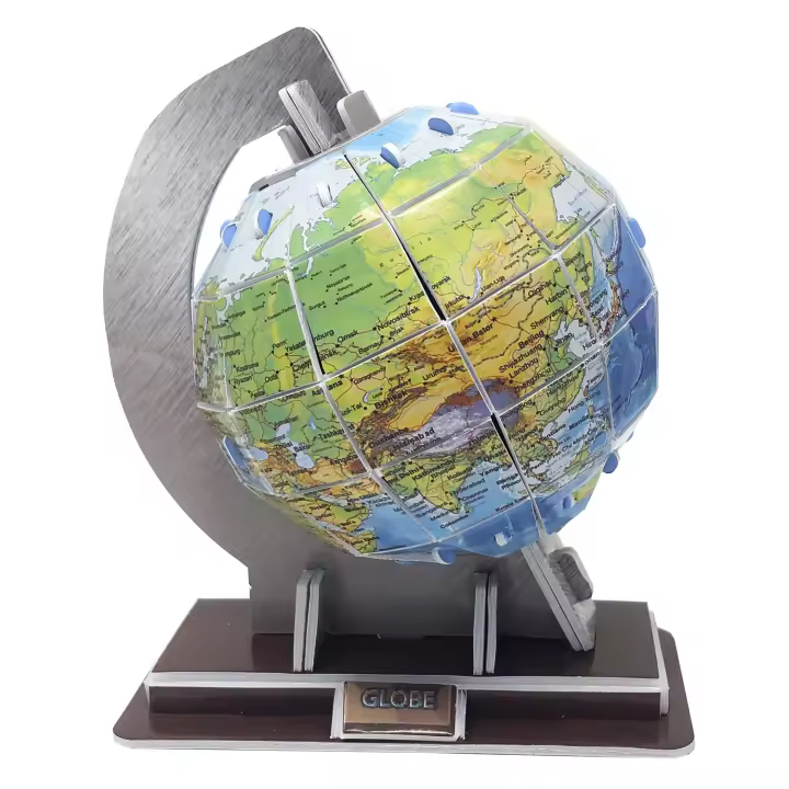 DAM. Puzzle 3D Globo terraqueo 31 piezas. 10,2x7,9x12,1 cm. 10,2x7,9x12cm - 1
