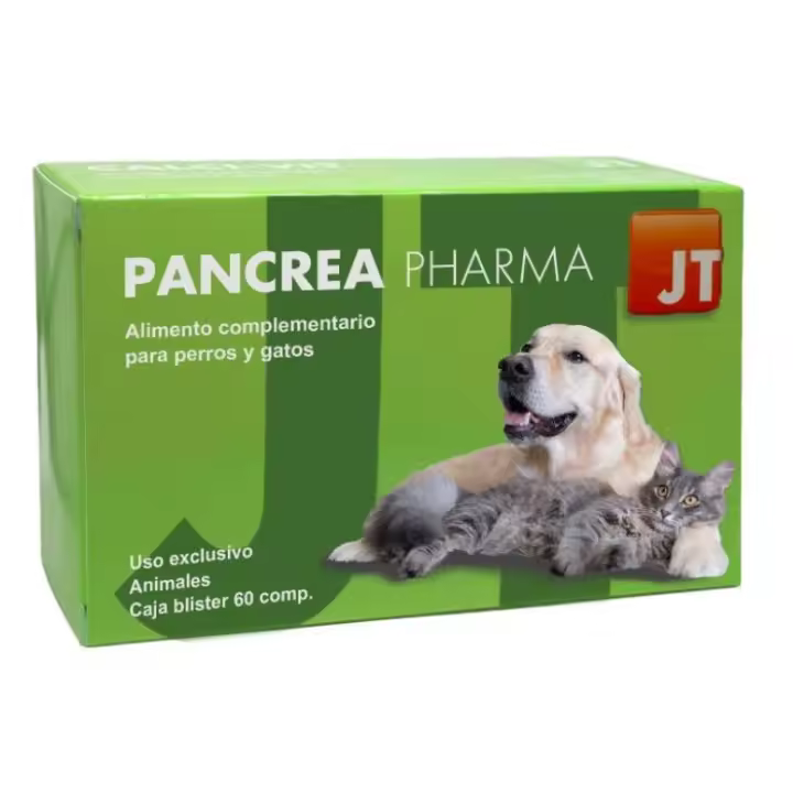 JT Pancrea Pharma Comprimidos para Perros y Gatos  Alimento Complementario para la Digestión - 1