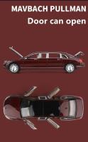 Modelo De Coche Maybach S600 Pullman 1:24 Metal Con Sonido Y Luz Vehículo De Simulación Para Niños Regalo Juguete De Lujo - details 5