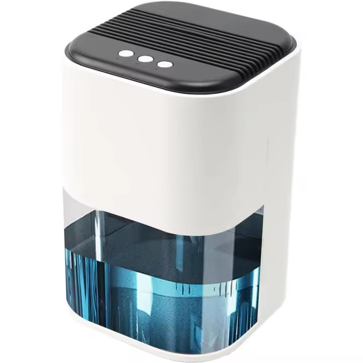 Deshumidificador doméstico, deshumidificador silencioso con tanque de agua, apagado automático, pequeño deshumidificador portátil para dormitorio y baño. - 1