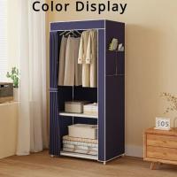 Gabinete De Almacenamiento Plegable Y Antipolvo Para Ropa Minimalista Organizador De Armario Para Dormitorio Estudiante Material No Tejido - details 13