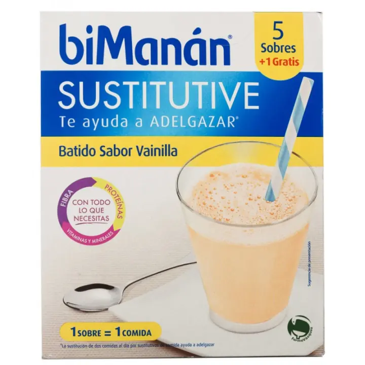 BIMANAN BATIDO VAINILLA 5 SOBRES - 1