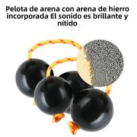 Paquete De 1 Pares De Huevos De Arena Africanos Asalato Mijadores Rítmicos Para Instrumento Kashaka Accesorios Para Adultos Principiantes - details 4