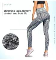 Pantalones de Yoga de cintura alta para mujer, pantalones largos deportivos ajustados para entrenamiento deportivo, elásticos, de secado rápido - details 3