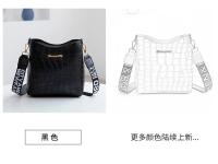 Nueva Moda Bolso Cruzado De Cocodrilo Con Correa De Cinta Impresa Gran Capacidad Para Mujer Bolsa De Hombro Estilo Bucket - details 7