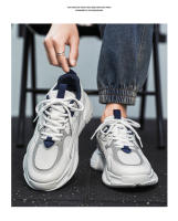Zapatos Deportivos Casuales Para Hombre 2023 Tendencia Nueva Suela Gruesa Transpirables Malla Zapatillas Con Cordones - details 28