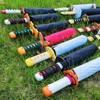Paraguas Tricromático Demon Slayer Katana De Tercer Plegado Kimetsu No Yaiba Espada Japonesa De Tamaño Real Para Adultos Accesorio De Anime Para Lluvia Y Sol - details 0
