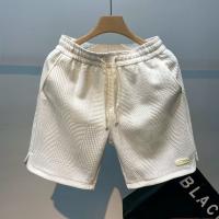 Shorts Para Hombre Moda Verano Marca Nueva Pantalones Casuales De Cintura Media Cómodos Estilo Regular Largo Hasta La Rodilla - details 2