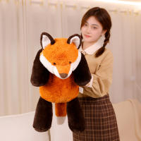 Almohada De Peluche Suave De 45-70cm En Forma De Animal Lười Gato Zorro Cocodrilo Regalo De Cumpleaños Para Niño Y Niña Rellena Con Poliéster - details 2