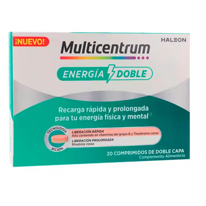 Multicentrum Energía Doble 20 Comprimidos - 1