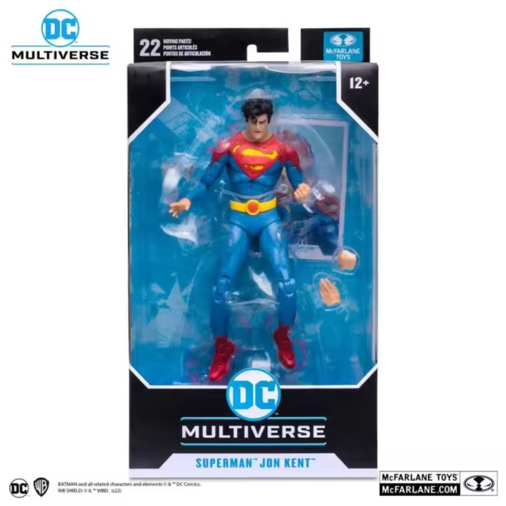 Figura articulada SUPERMAN - Jon Kent - DC Multiverse - Mide 19 cm - 22 puntos de articulación - Coleccionable - MCFARLANE TOYS - Edad recomendada mayores de 12 años - Bandai - 1