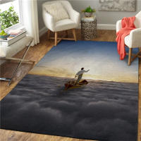 Carpetas 3D Impresión Máquina Antideslizante Alfombra Grande Decoración De Hogar Estilo Moderno Polyester Rectangular Persa - details 5