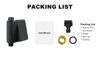 GIRIER Timbre De Agua Inteligente Para Jardín Con Inlet De Latón Y Solar Powered WiFi No Requiere Hub Programable Para Riegeras - details 16