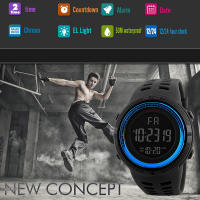 Reloj Deportivo Digital Para Hombre Con Pantalla Grande Luminosa Impermeable Multifuncional Militar Reloj De Pulsera Electrónico Con Alarma Y Cronómetro - details 5
