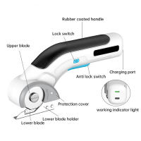 Tijeras Eléctricas Sin Cable Para Costurero Aideepen USB Recargables De Litio Portátiles Para Cortar Telas/Cuero Con Hoja De Acero Tungsteno - details 6
