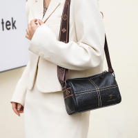 Bolso de mano de cuero de vaca suave para mujer, bandolera de hombro, marca de lujo, 2023 - details 1