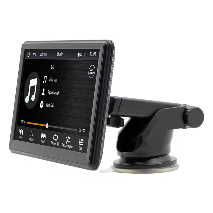 7 pulgadas Reproductor multimedia con pantalla táctil inalámbrica CarPlay - Receptor de radio para coche estéreo con navegación GPS, alimentado por enchufe de coche, ≤36V, sin batería, admite conexiones por cable e inalámbricas-Marca Cecodadi - 1
