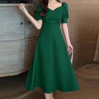 Vestido Midi Vintage De Suelta Corta Elegante ZANZEA Para Mujer Con Cintura Ajustada Vestido De Fiesta Verano 2024 Vestido De Boda A-line - details 3