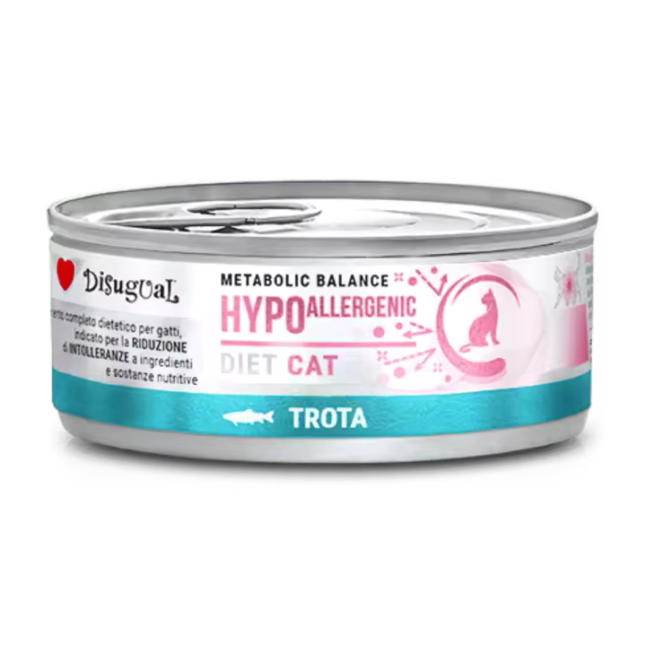Disugual Diet Cat Húmedo Trucha Hypoalergénica 85gr – Comida para Gatos Sensibles - 1
