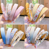 Juego De 5 Piezas De Diademas De Moda Para Mujer Y Niñas Accesorios Para Cabello Headdress Headband Hoop De Tela Nylon Decorativos Para Todas Las Estaciones - details 2