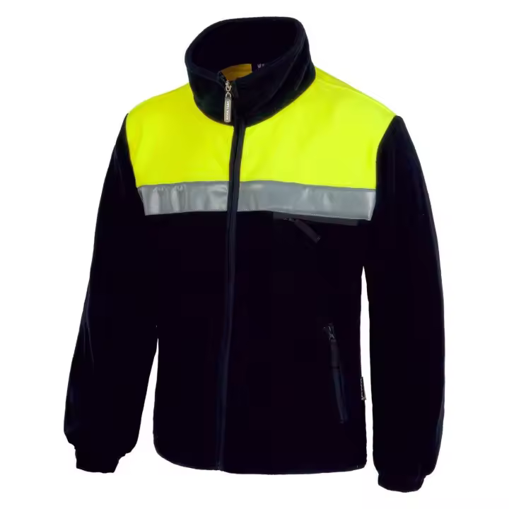 WorkTeam Forro Polar Bicolor Alta Visibilidad con Cremallera y Cintas Reflectantes. Unisex - 1