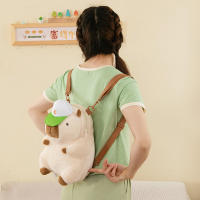 Mochila De Peluche Capybara Kawaii Moda Muñeco Peluche Bolsa De Hombro Para Niños Bolsa Miniatura Regalo Para Novia - details 15