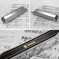 Harmonica Cromática Swan SW-1664 Con 16 Agujeros En Do 64 Tonos Organ De Bocina Para Niños Y Adultos Con Estuche De Almacenamiento Y Paño De Limpieza - details 2