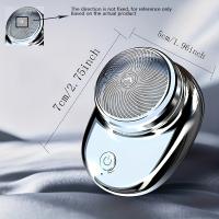 1PC Mini Afeitadora Eléctrica Recargable Por USB Apto Para Hombres Diseño Elegante Portátil Para Uso En Casa Y Viajes - details 4