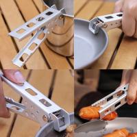BOPORO Pinza para Ollas Anti-Quemaduras de Aleación de Aluminio - Perfecto para Camping, Barbacoa, Cocina y Picnic - details 4