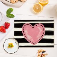 Corredor De Mesa En Forma De Corazón Para Día De San Valentín Aniversario Boda Comedor Cocina Decoración De Fiesta En Casa Estampado De Amor - details 7