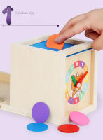 Juguete Montessori De Madera Kit De Juego Para Desarrollo Temprano En Edad De 3-6 Años Sorteo De Formas Y Caída De Bolas Caja De Permanencia De Objetos Con Monedas Y Zanahorias Para Niños Pequeños - details 20
