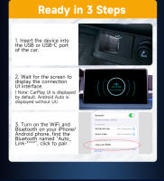 Adaptador De Caja AI Wireless Para Coche HEYINCAR CarPlay Android Auto Para Opel Skoda Kia Haval Toyota Mazda Ford Peugeot VW Audi - details 13