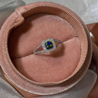 Anillo De Bambú De Jade Hetian Lácteo Platinado En Plata De Ley 925 Para Mujer Y Niña Regalo Joyería Vintage Irregular - details 28