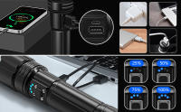 Linterna Led recargable de 950000 lúmenes XHP70.2, luz de Flash superbrillante, linternas de mano de alta potencia, IP67, resistente al agua - details 2
