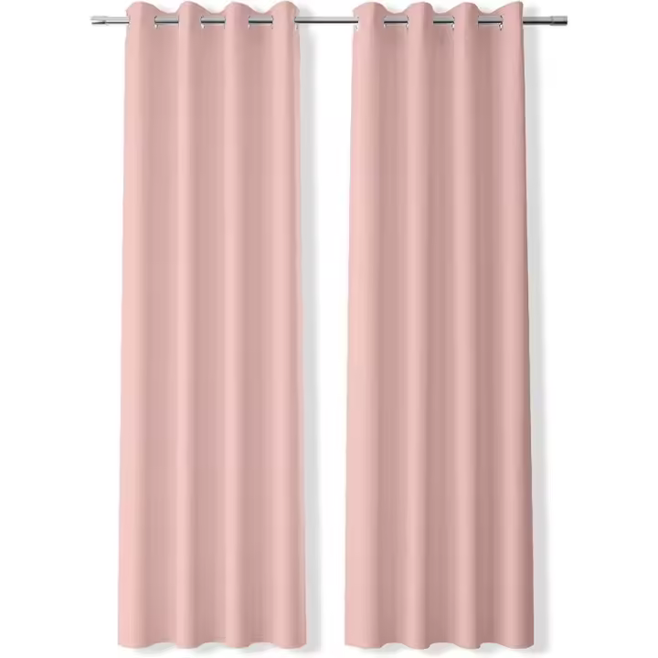 TODOBIEN STORE - Cortina Opaca 1 Panel o 2 Paneles 140 x 260 para salón y Dormitorio - Cortina Lisa y Suave para habitación con Parte Superior de Ojales - 1