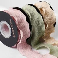 Cinta De Terciopelo Arrugada Para Decoración De Bouquet Y Flores 10 Yardas Ancho 4cm Ribbon De Poliéster Para Embalaje Y Adornos De Cabello - details 9