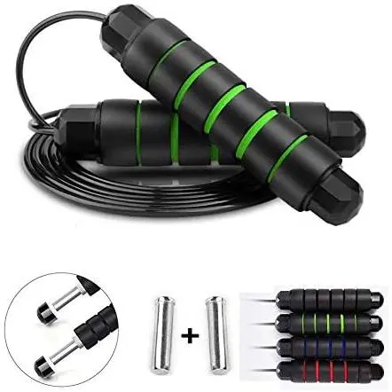 Salto de cuerda, cuerda de velocidad de salto ajustable para deporte, fitness, entrenamiento, crossfit, boxeo, gimnasio (hombres y mujeres) - 1