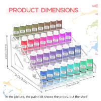 Caja De Almacenamiento De Pintura Transparente Mini Con 7 Capas Soporte De Pintura Para Artesanía Y Acuarela - details 5