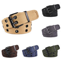 Cinturón Unisex De Lona Pora Y Nylon Para Hombres Y Mujeres Cinturón Deportivo De Alta Calidad Estilo Casual Con Patrón Rayado - details 5