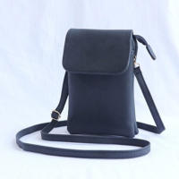 Bolso Bandolera De Cuero PU Para Mujer Bolso De Mano Pequeño Con Teléfono Móvil Estilo Messenger Color Sólido Cierre De Cremallera Y Hebilla - details 7